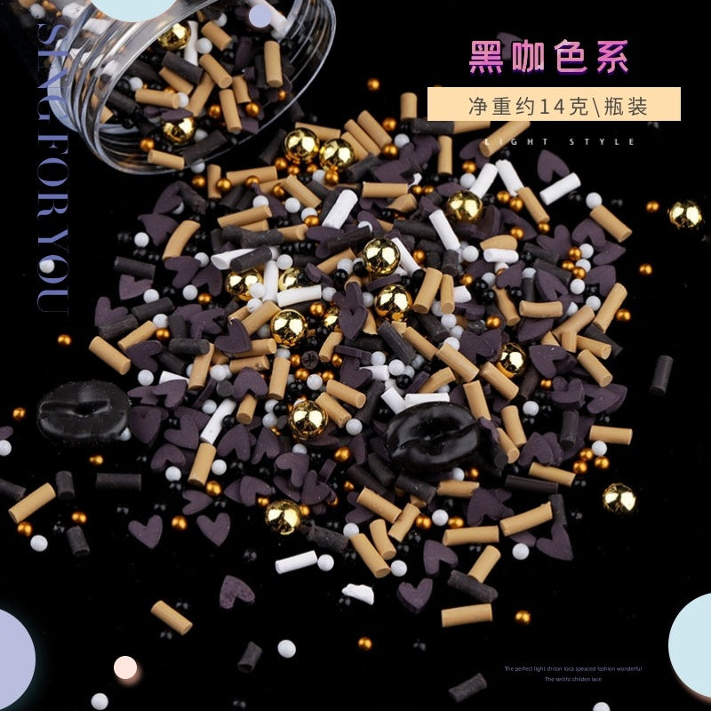 Wholesale DIY Crystal Dropping Gel Fruit Soft Pottery Candy Accessories  In Globe Balls Snow Stars Pearl Flowing Sand Filler